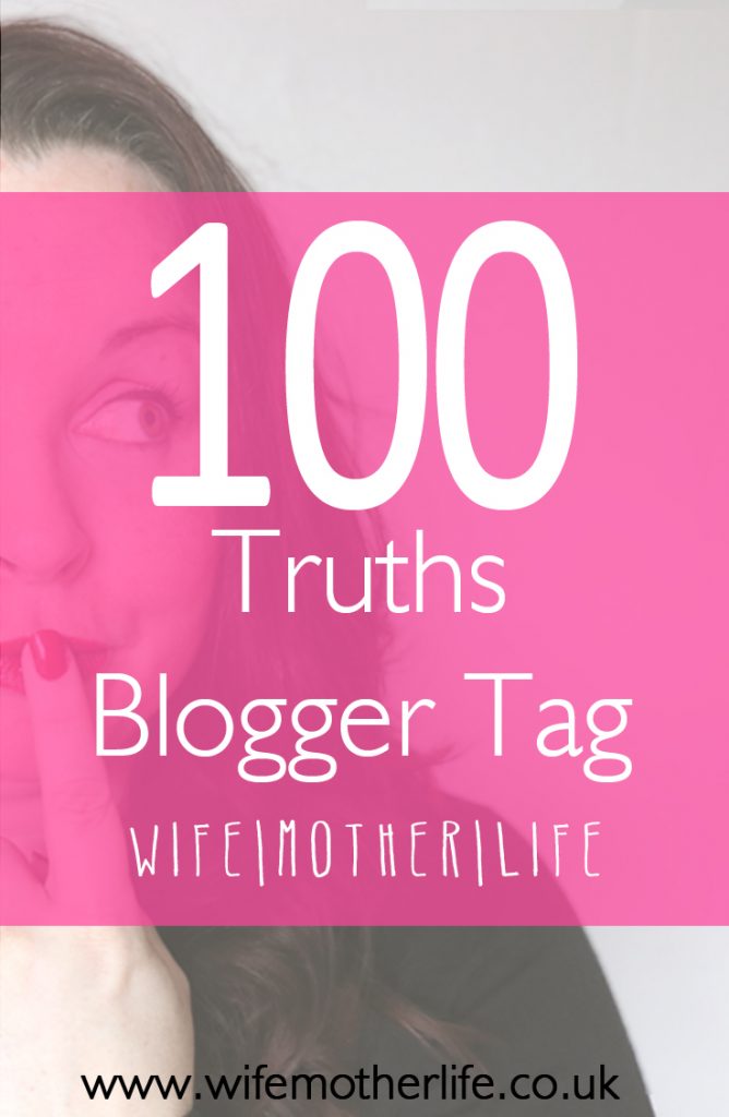 100 truths blogger tag