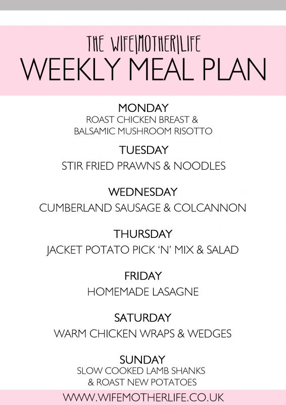 weekly Meal Plan #2 ... | wife|mother|life