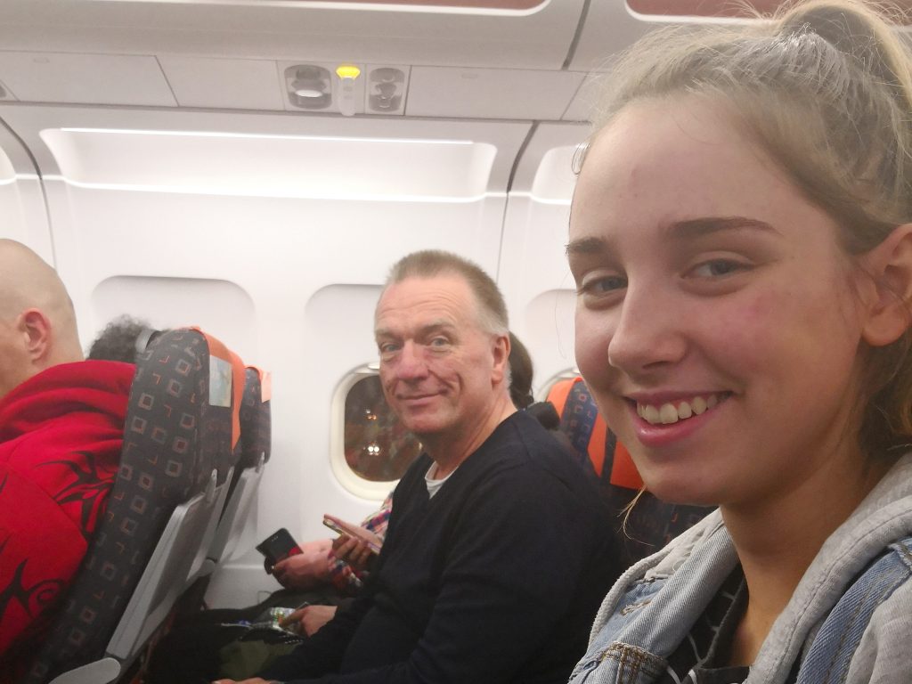 Traveling to Belfast - On the plane 3